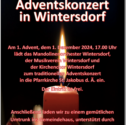 Adventskonzert, © Mandolinenorchester Wintersdorf, Musikverein Wintersdorf, Kirchenchor Wintersdorf