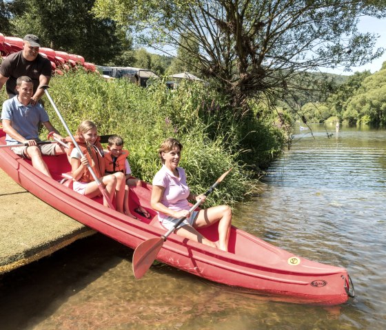 Los geht's zur Kanutour auf der Sauer, © Felsenland Südeifel Tourismus GmbH, Dominik Ketz