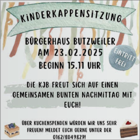 Kinderkappensitzung, © KJB