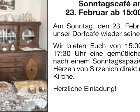 Sonntagscafé, © Dorfgemeinschaft Sirzenich e.V.