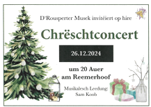 Weihnachtskonzert, © Rousperter Musek