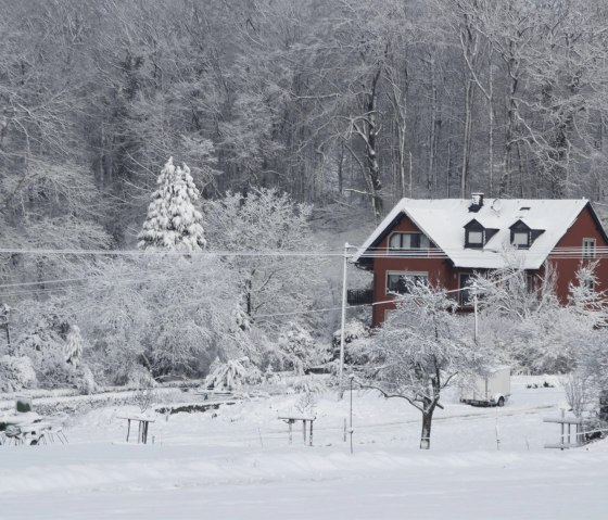 Haus Ilex im Winter, © I. Weber